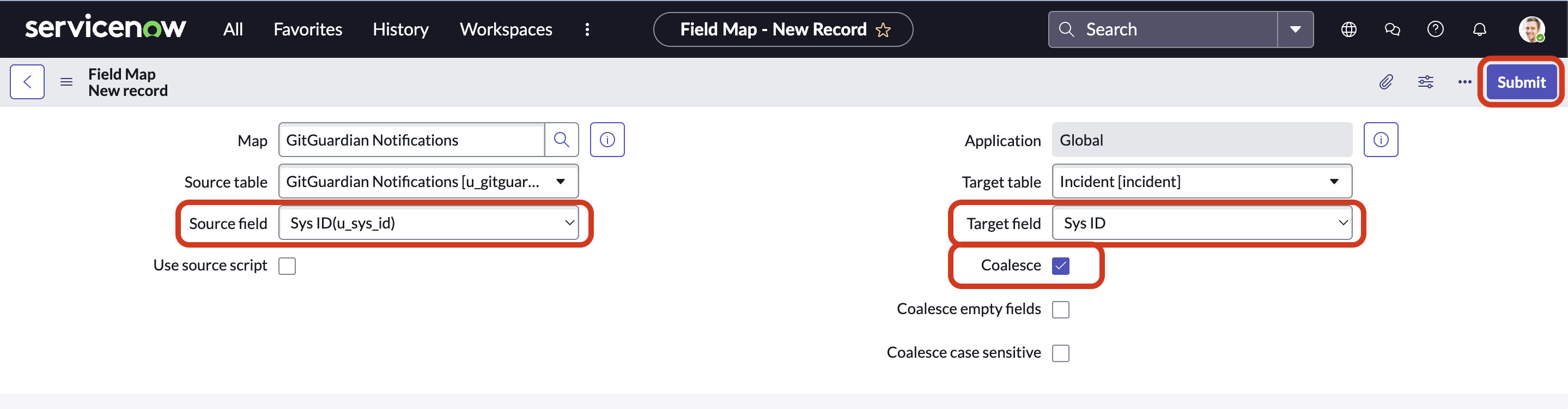 Sys ID map