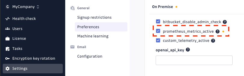 Activate Applicative Metrics