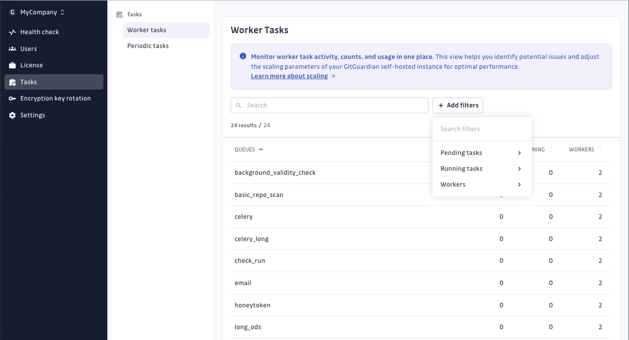 Worker Tasks Overview