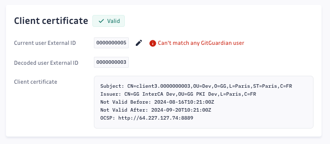 Certificate-based authentication user mapping error