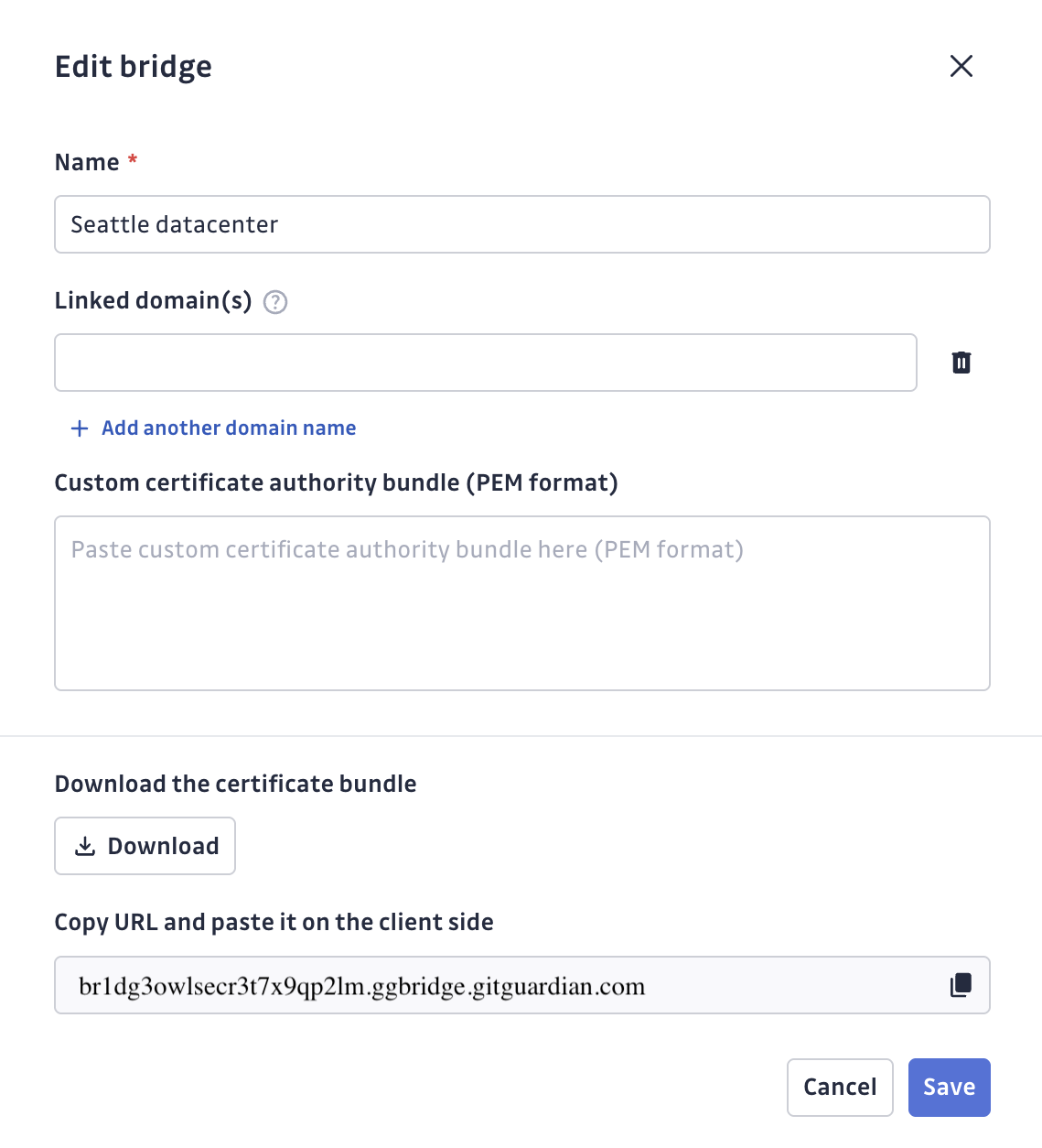 Configure GG Bridge