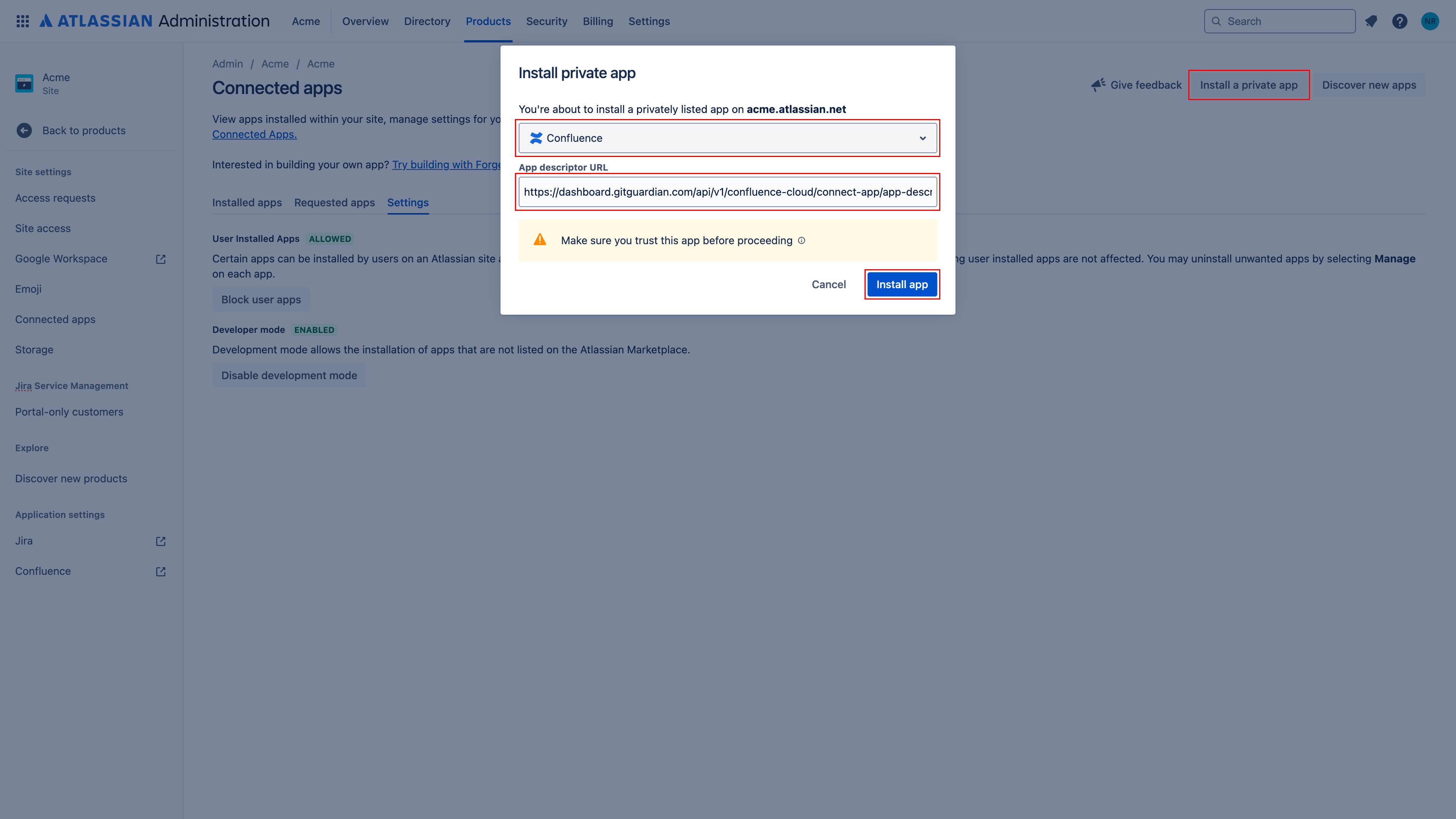 Confluence Cloud Upload app