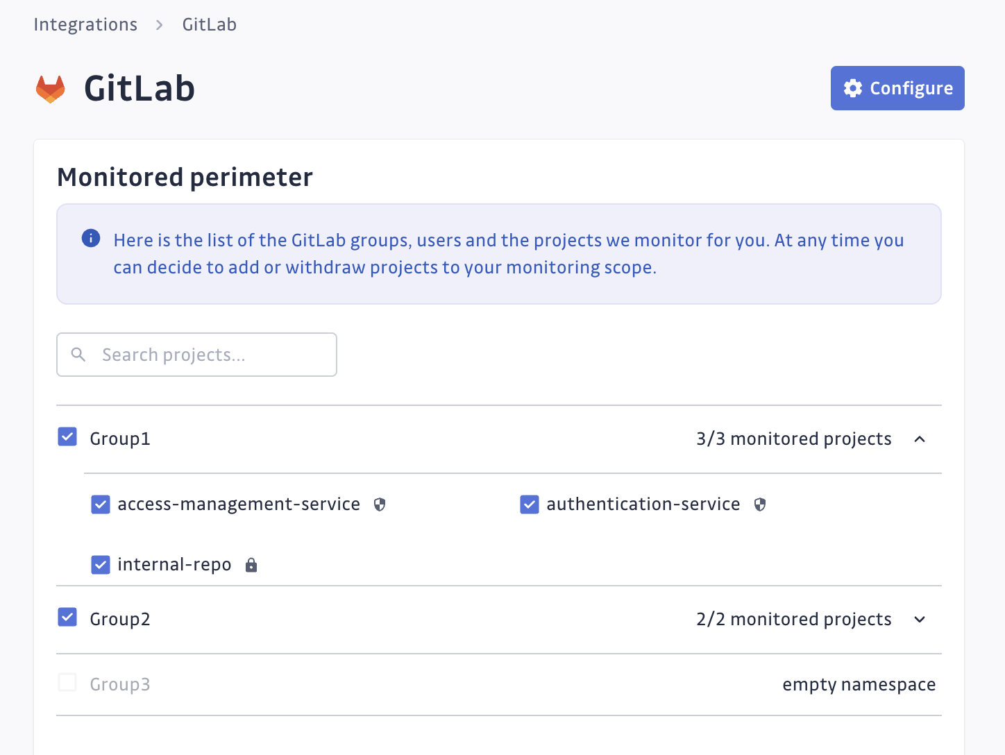 GitLab system hook perimeter