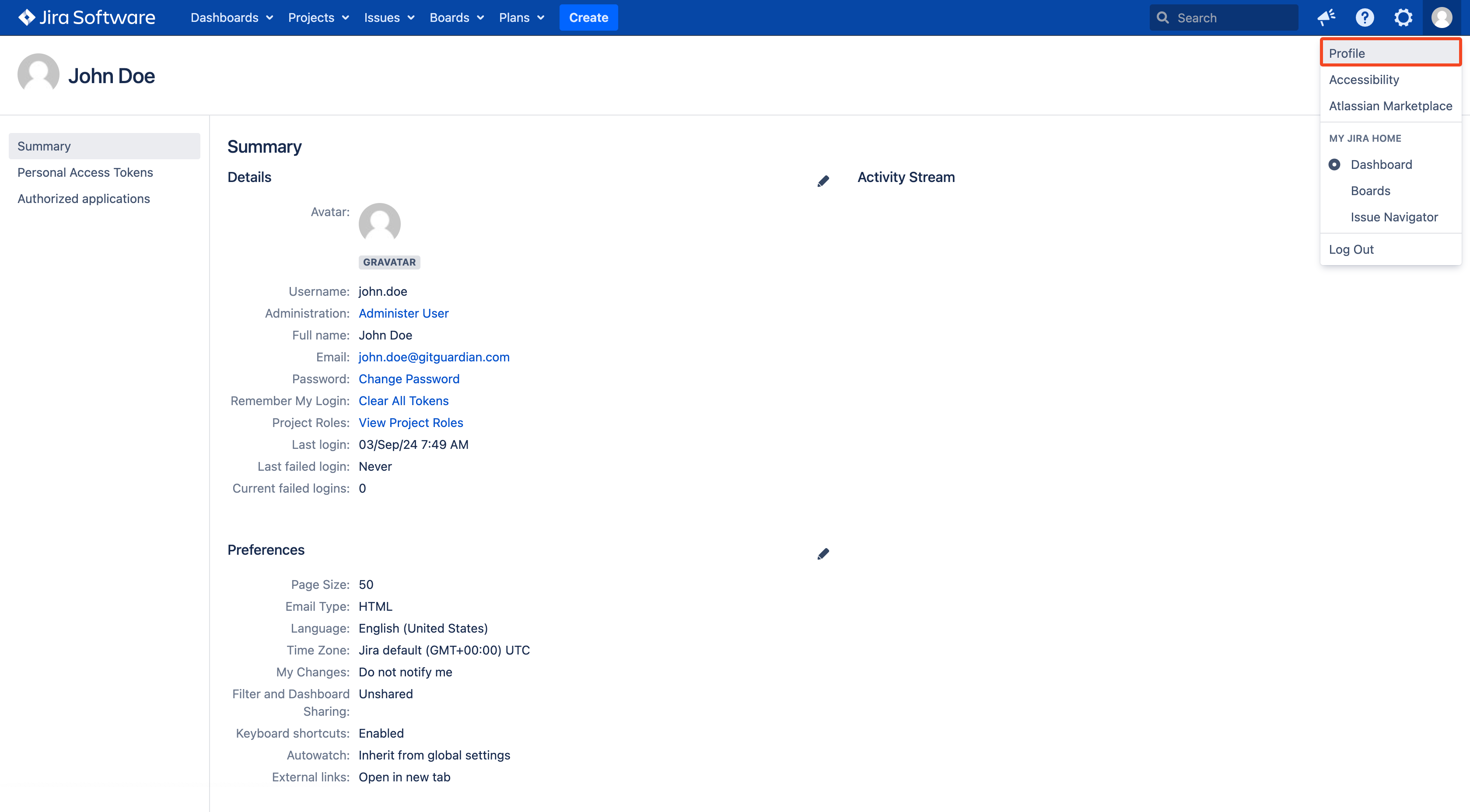 Jira Data Center profile