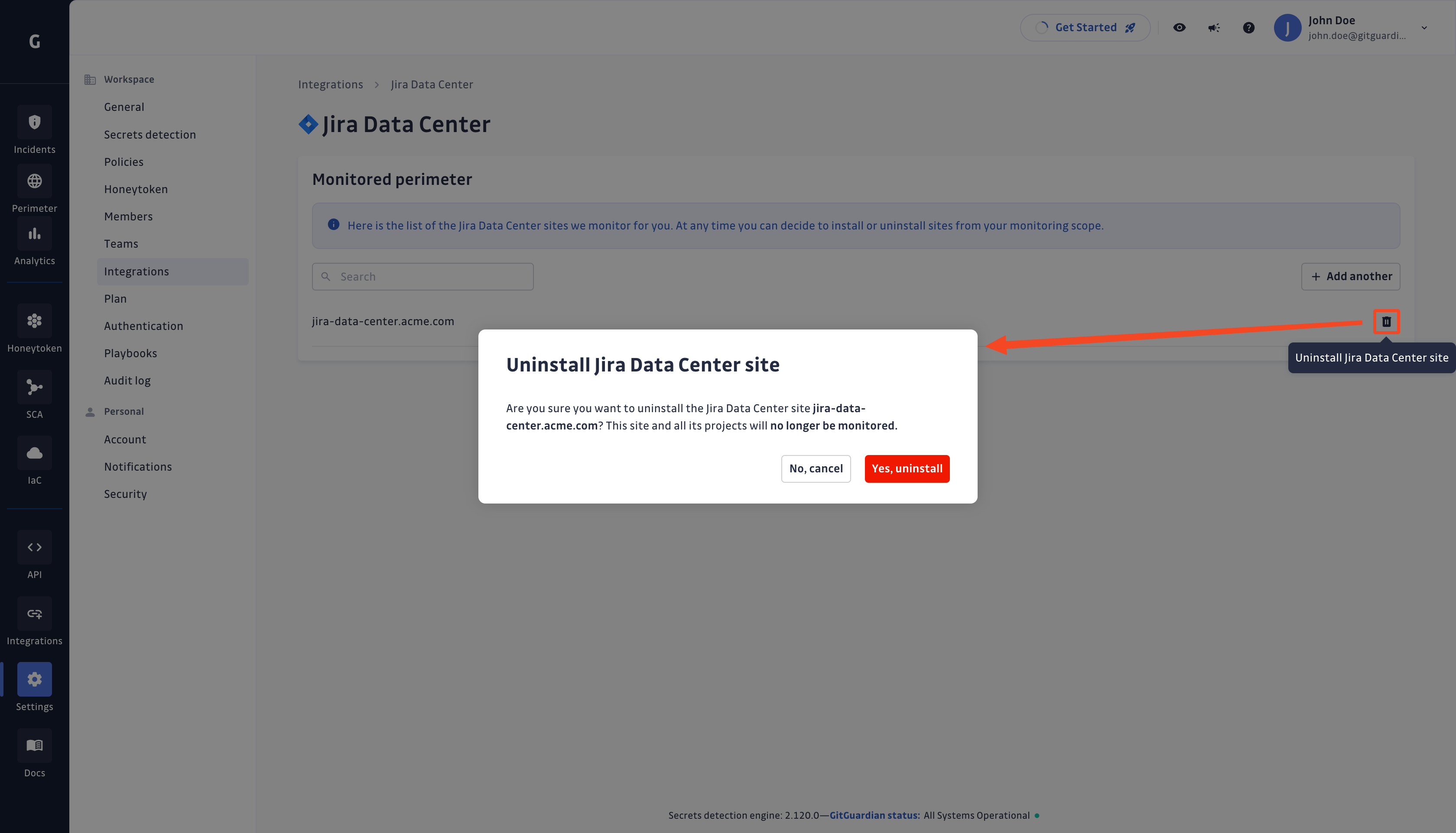 Jira Data Center uninstall