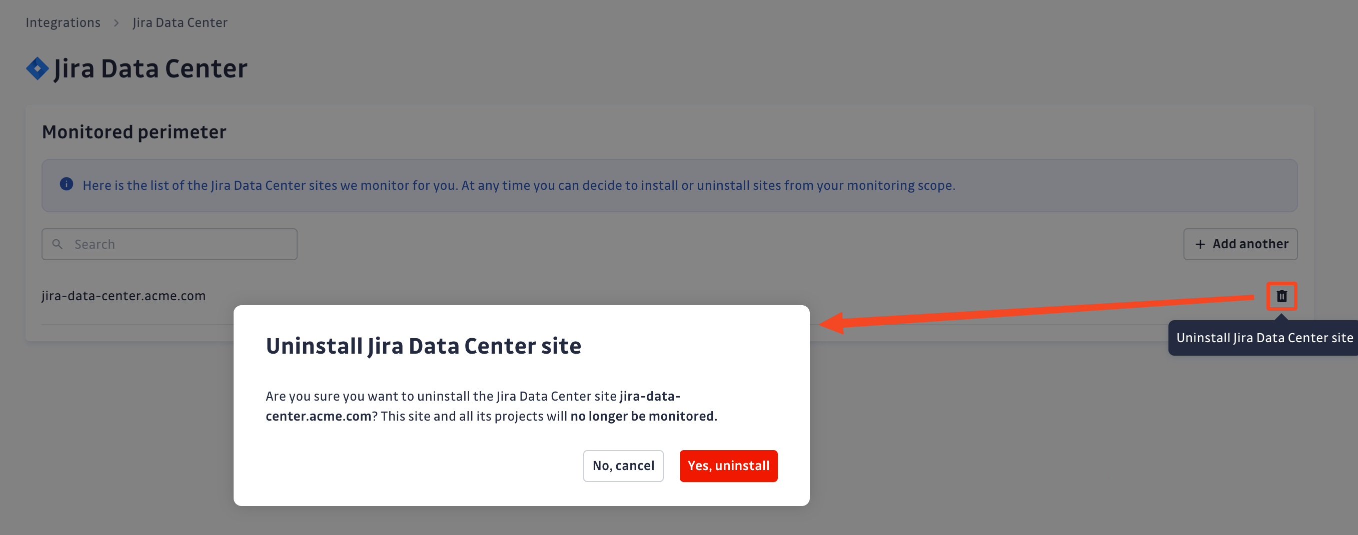 Jira Data Center uninstall