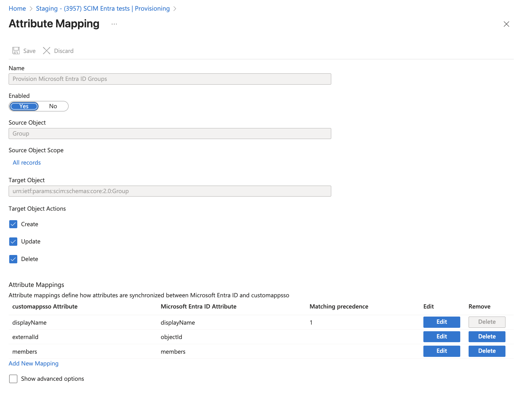 ms intra scim attribute