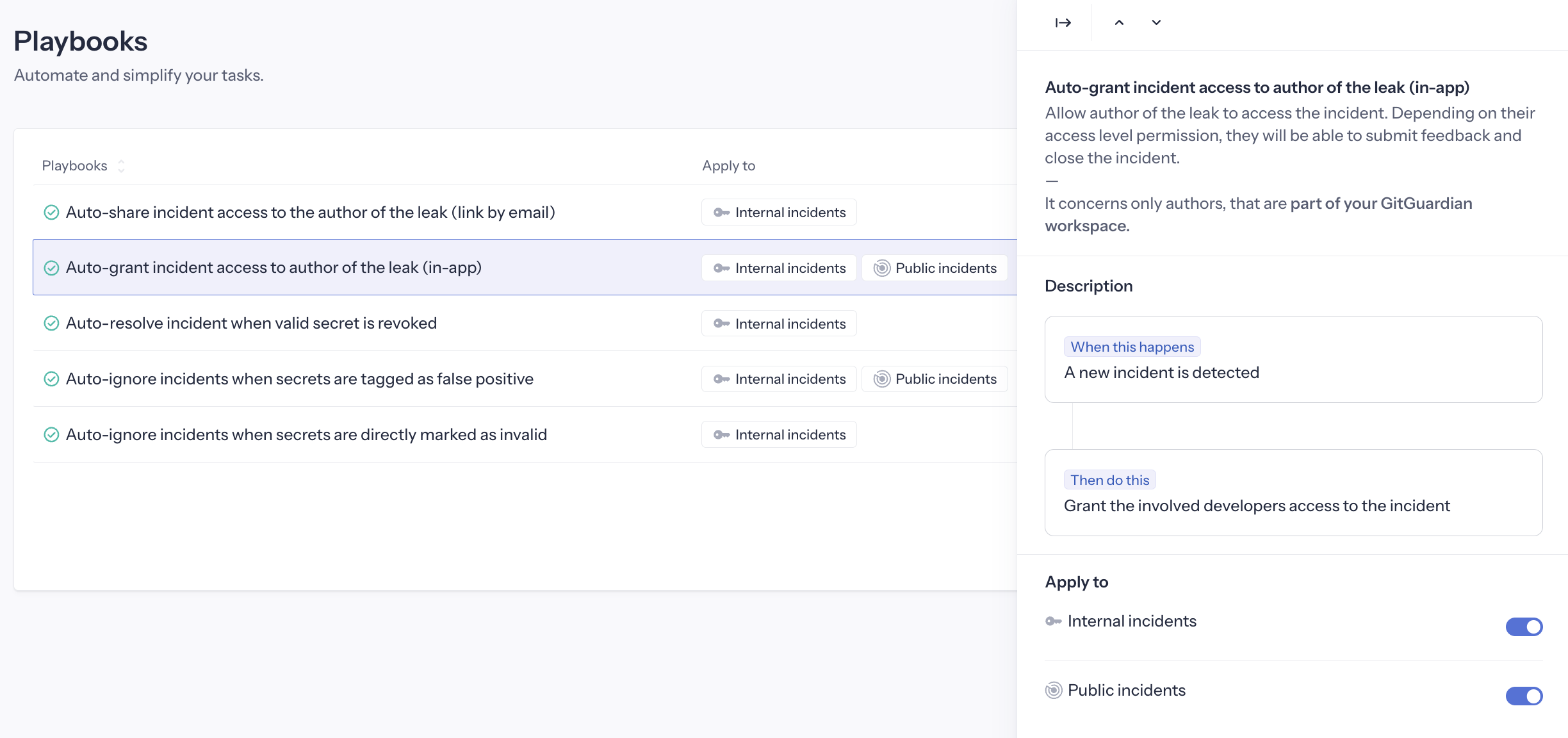 Auto-grant access playbook