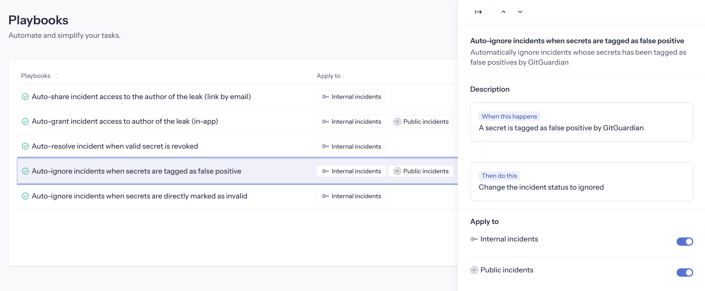 Auto-ignore false positive playbook