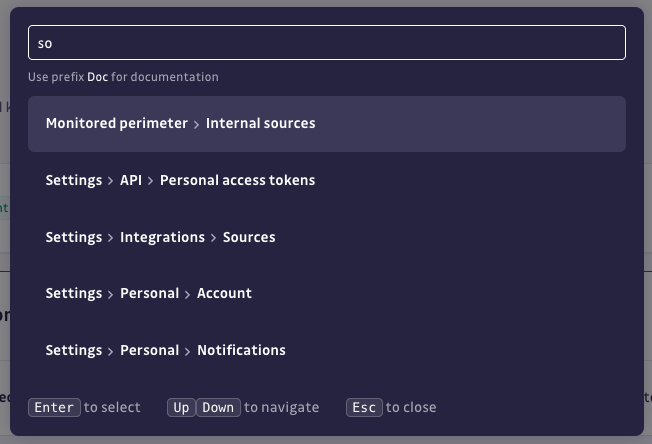 Quick access