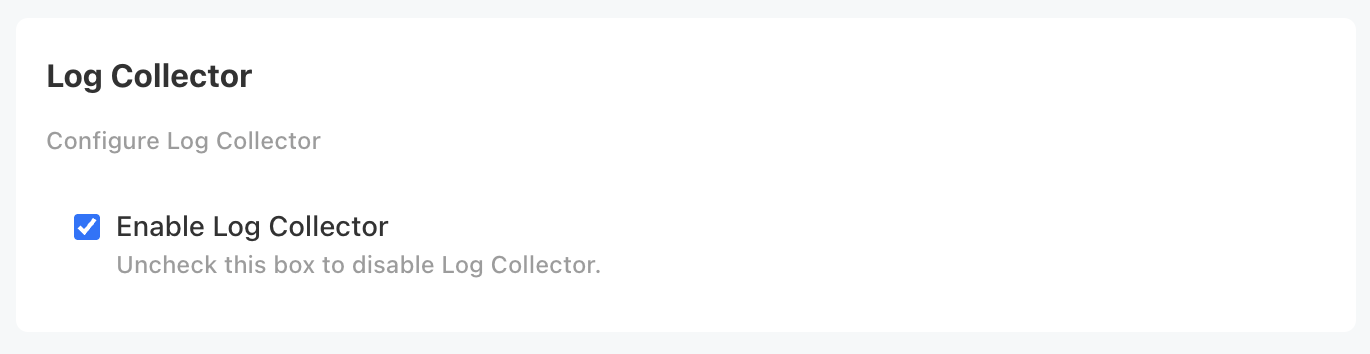 Log collector
