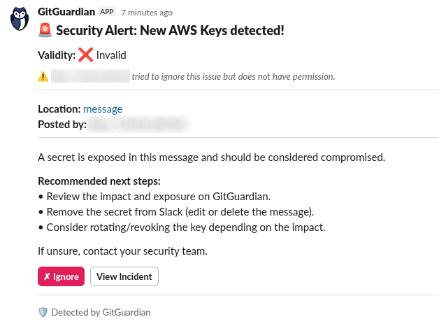 Insufficient permissions error