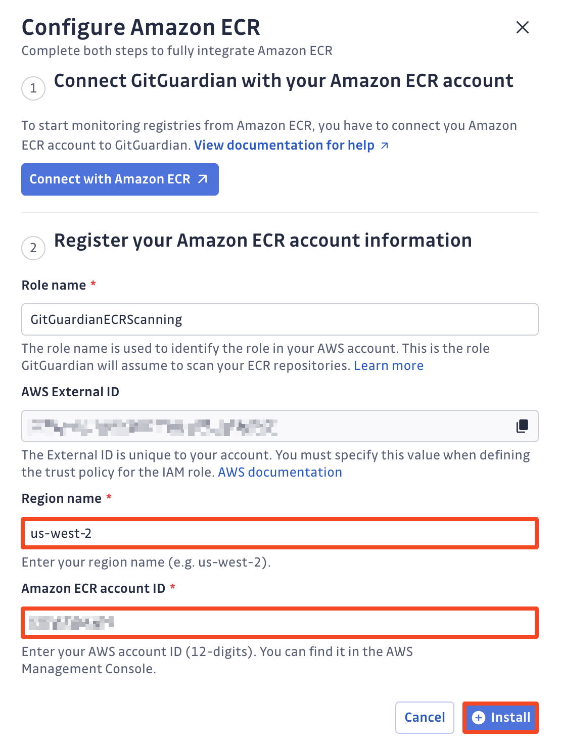 Amazon ECR integration