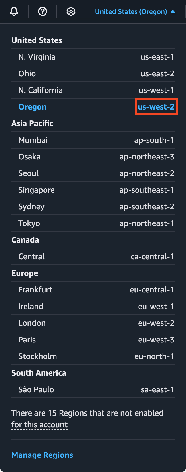 Amazon ECR Region
