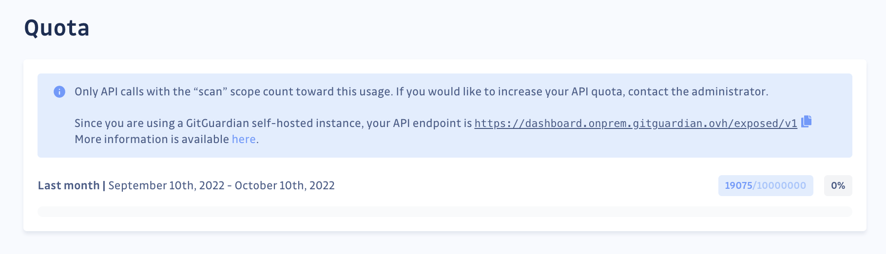API URL
