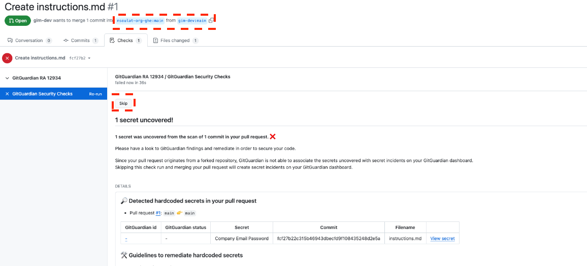 Forked repositories PR
