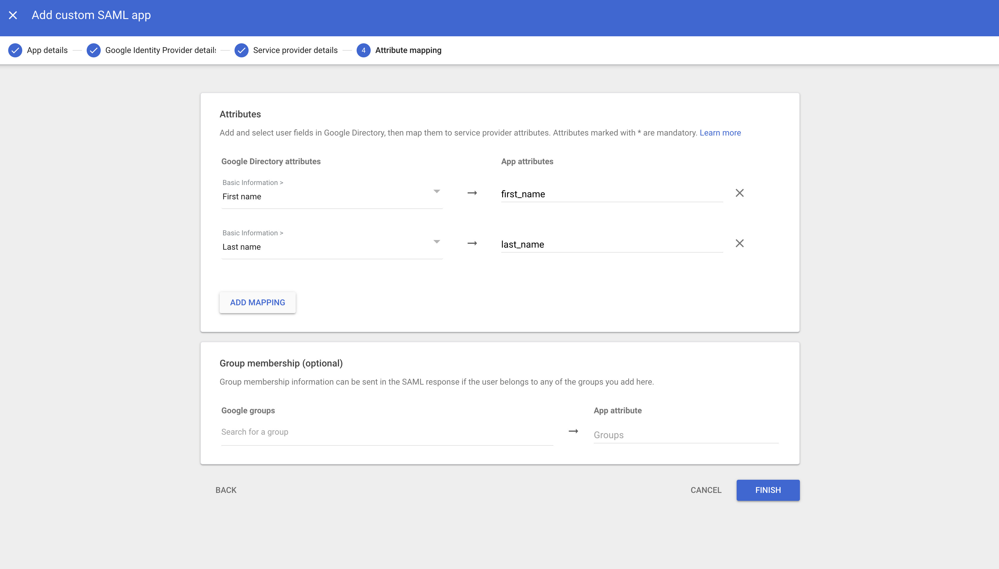 google mappings