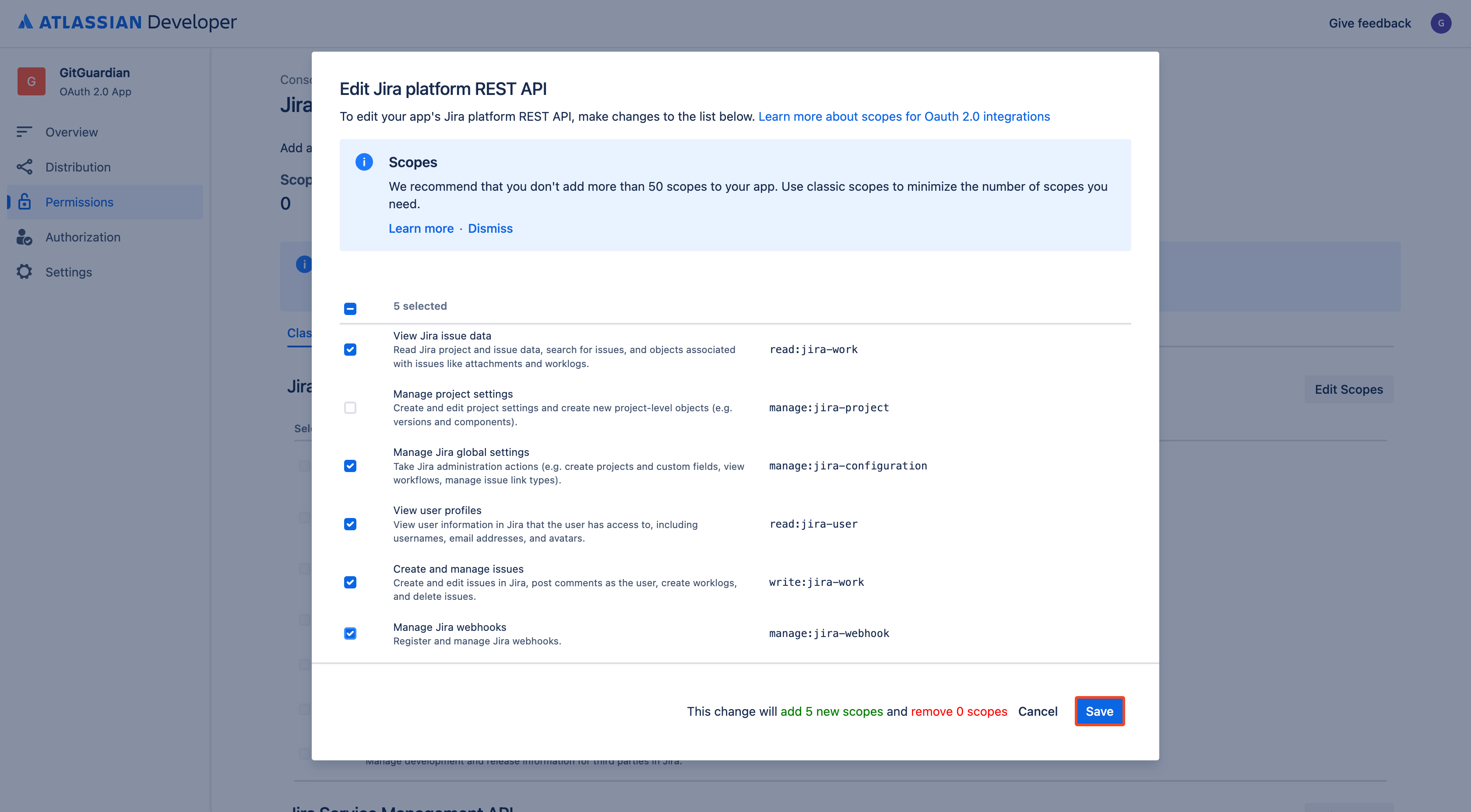 Jira Cloud - Classic scopes