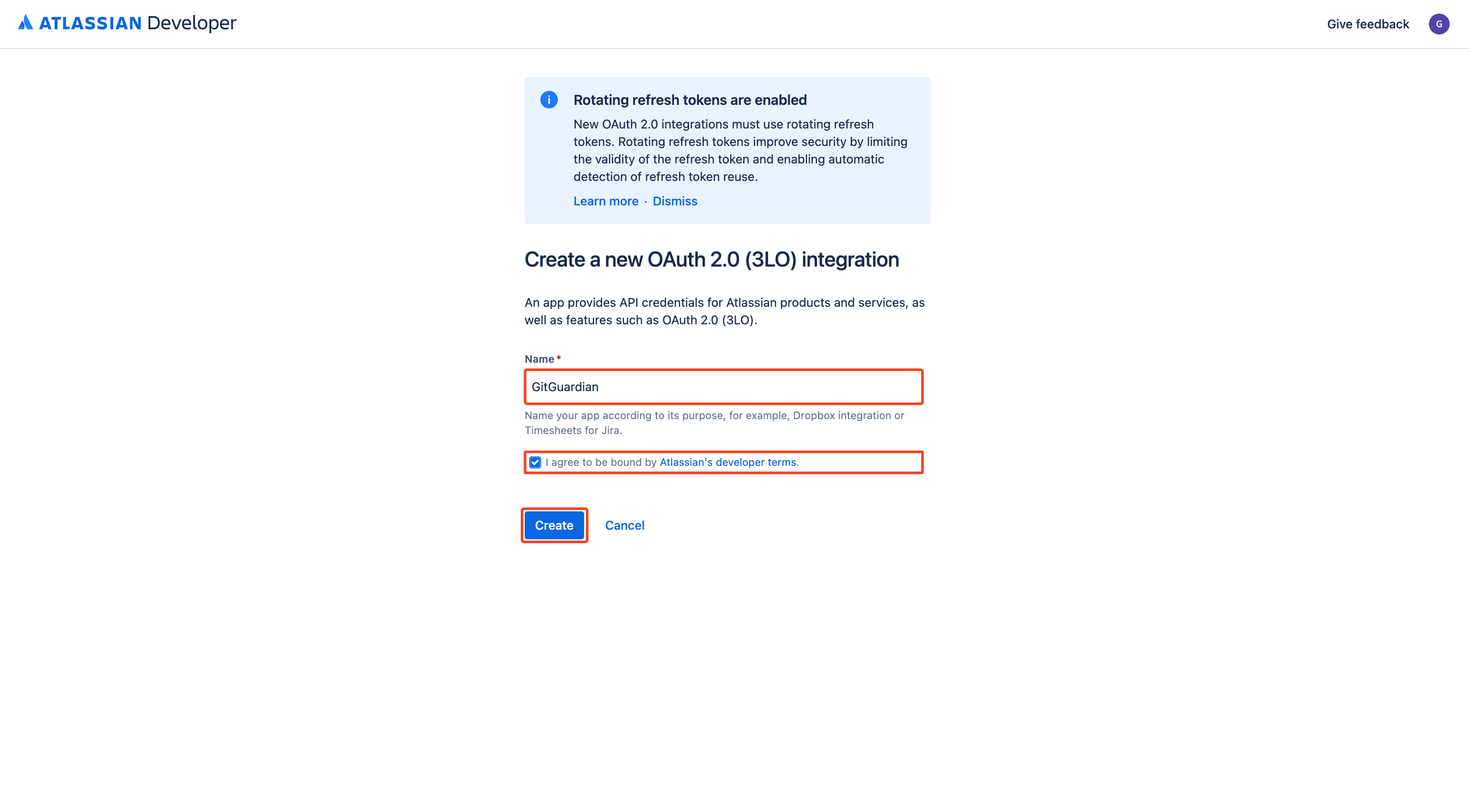 Jira Cloud app create