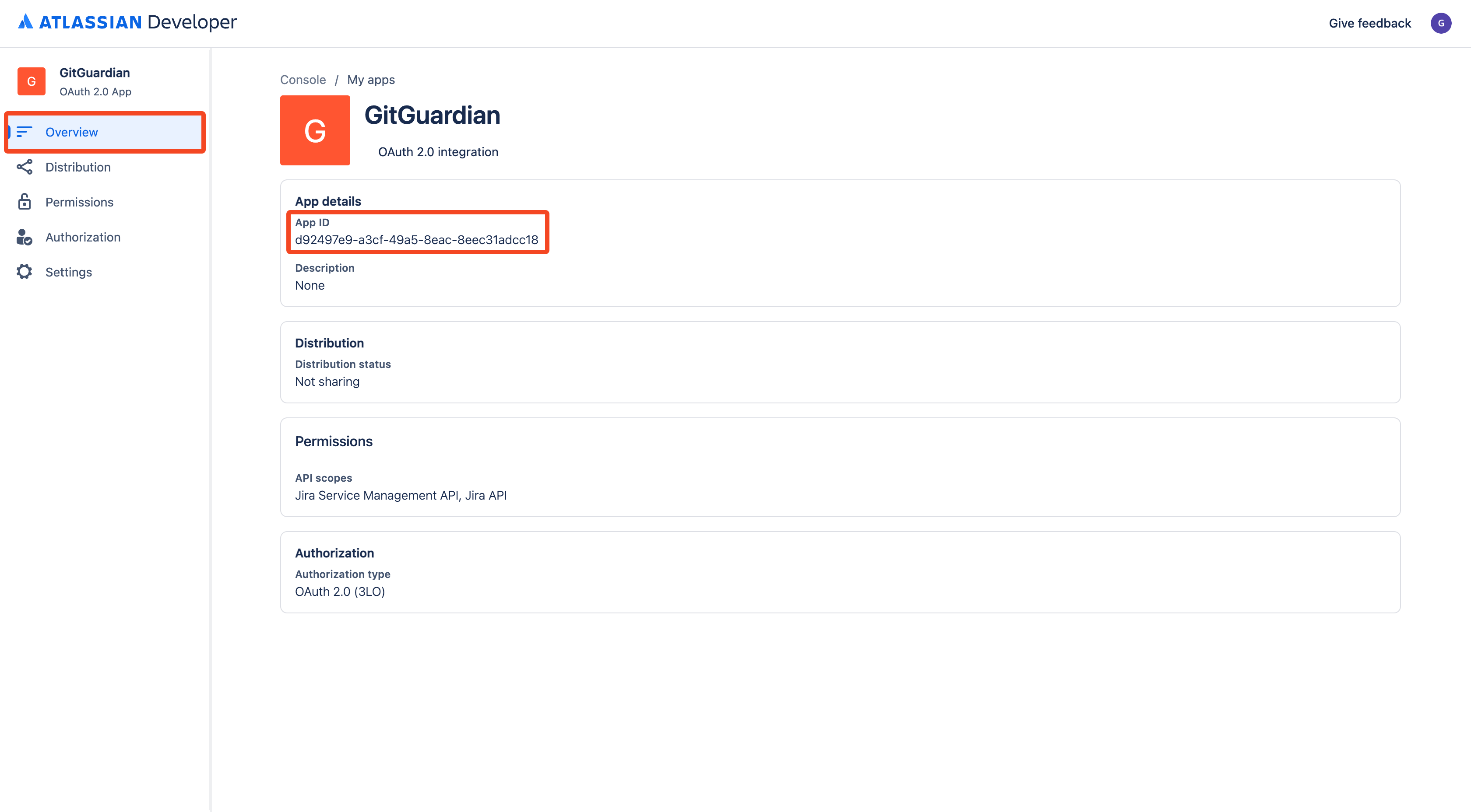 Jira Cloud - Overview credentials