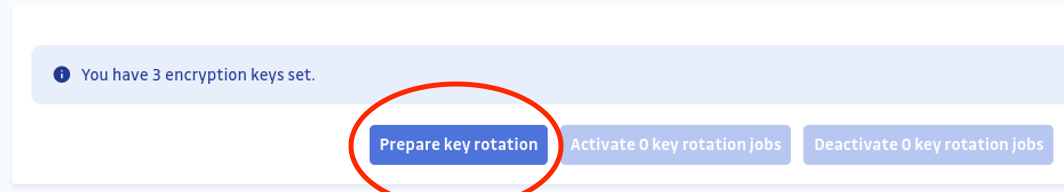 Prepare Key Rotation