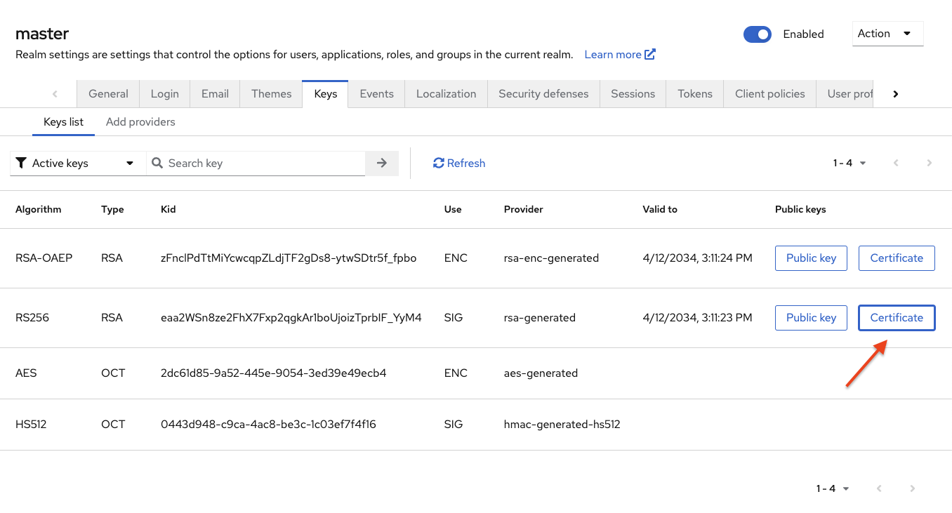keycloak realm certificate