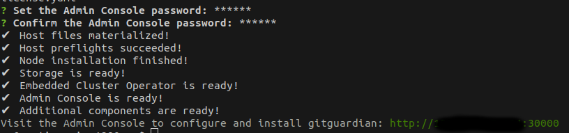 Installation's end screenshot