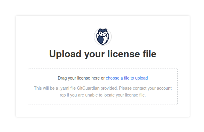 License upload