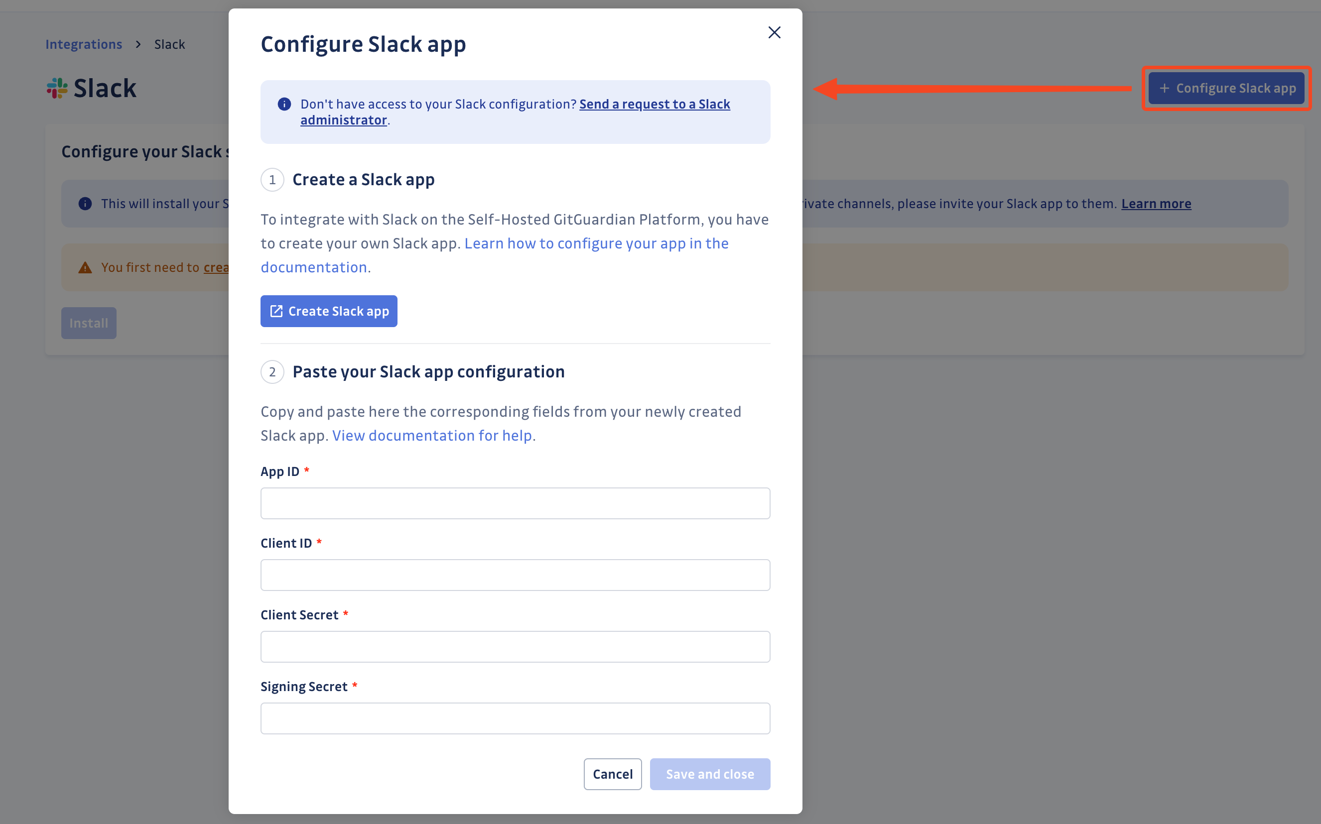 configure