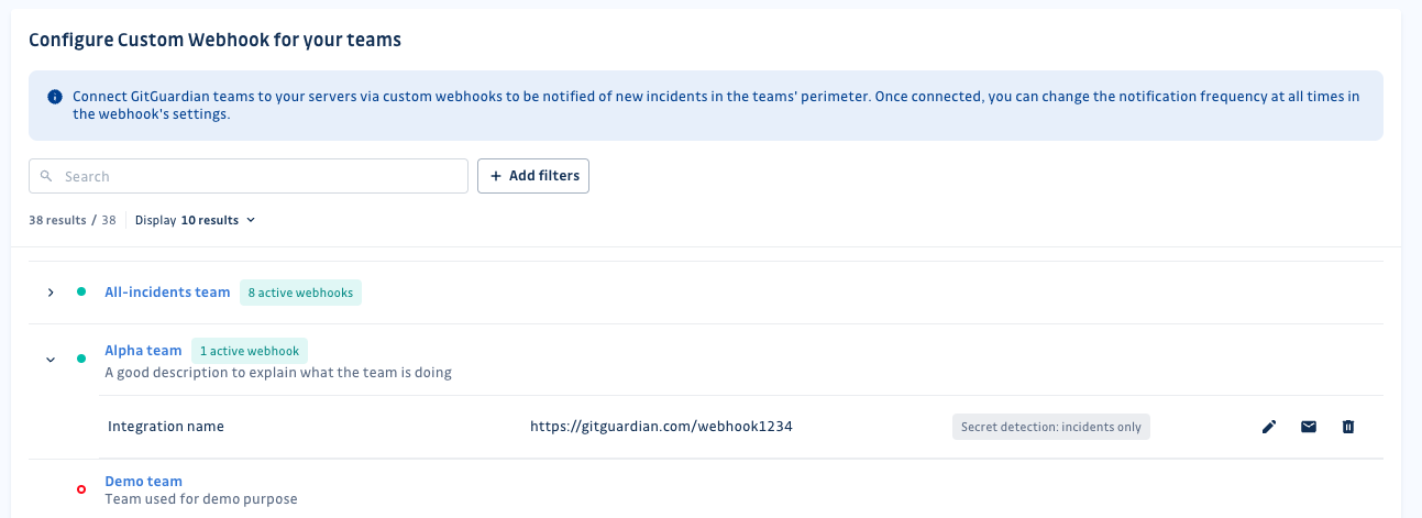 Manage integrations from workspace