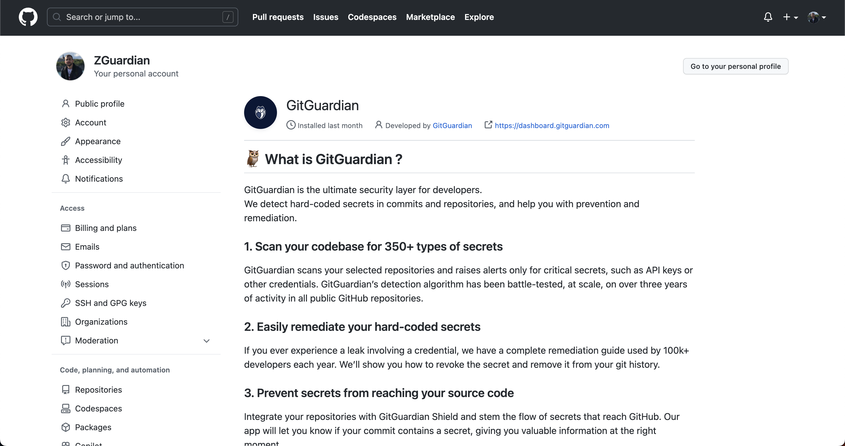 GitHub integration